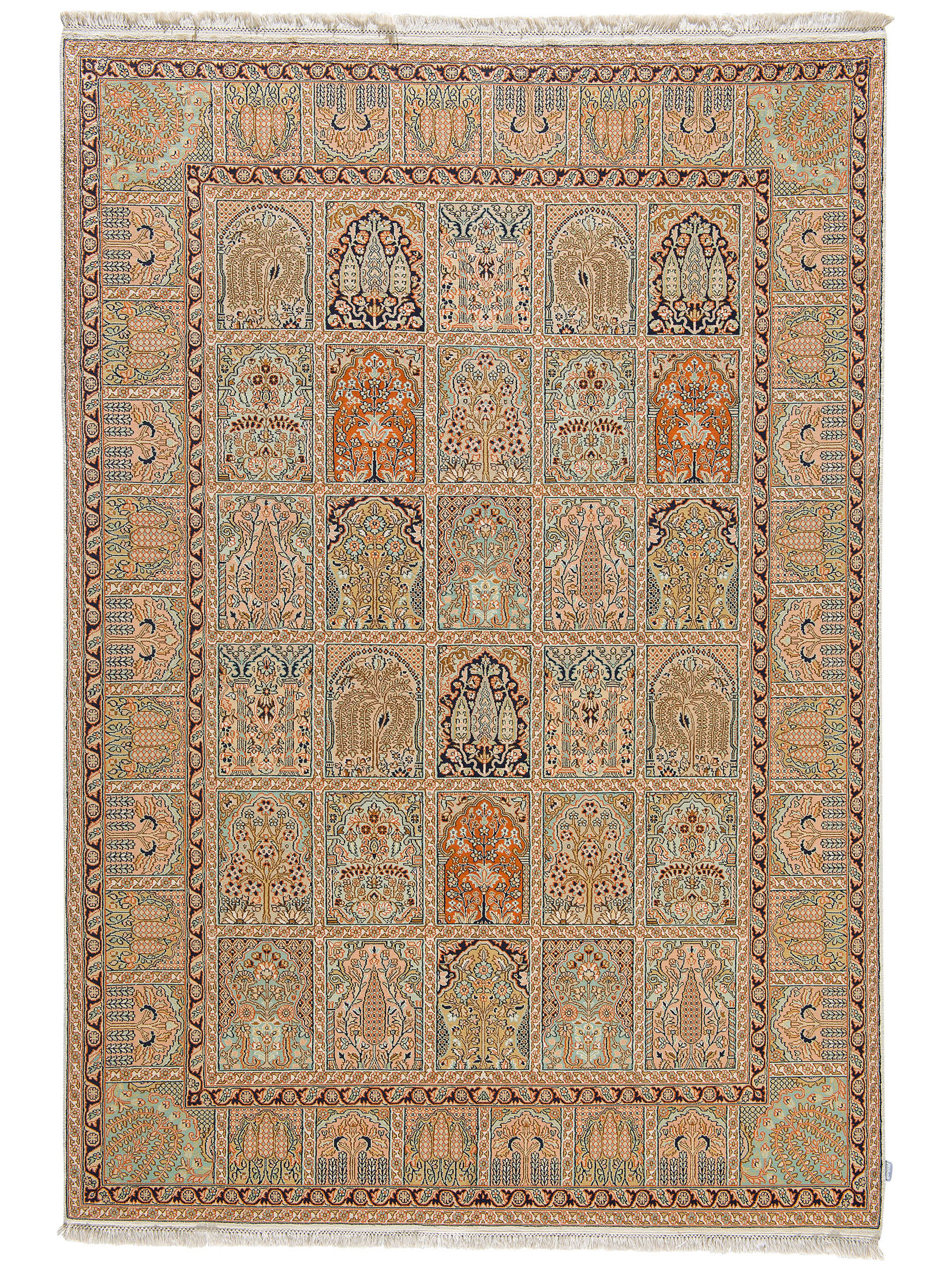 Kaschmir Seide 18/18 ca. 171 x 248 cm, Unikat / Einzelstück