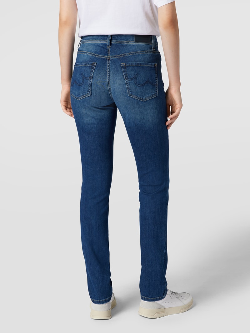 Jeans im Used-Look Modell 'Parla' in blau