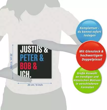 CreArt Die drei ??? - Malen nach Zahlen für Erwachsene
