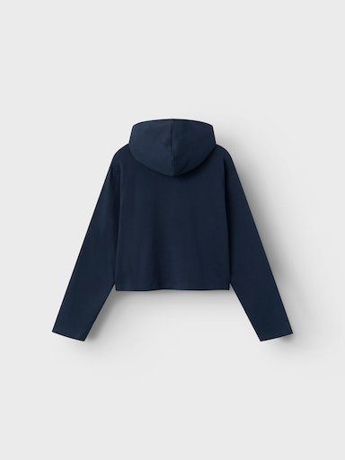 Name It Kapuzensweatshirt NKFVIALA LS SHORT BOXY SWEAT WH BRU N1