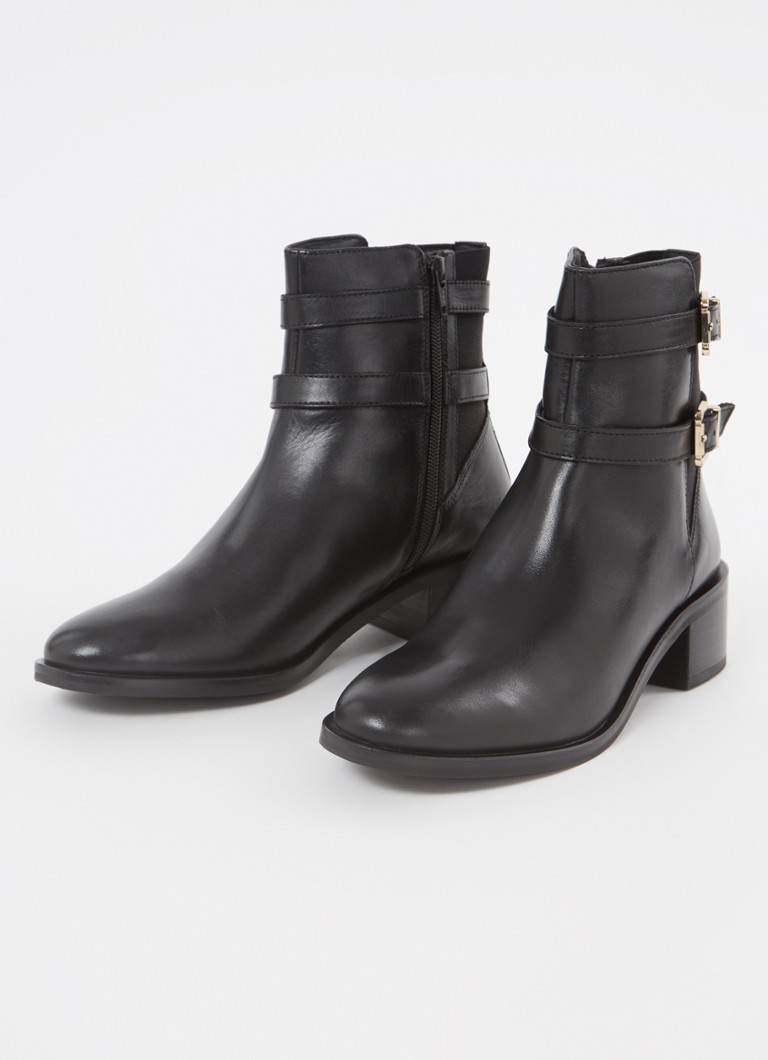 Stivaletto alla caviglia in pelle Dune London Patter con dettaglio fibbia