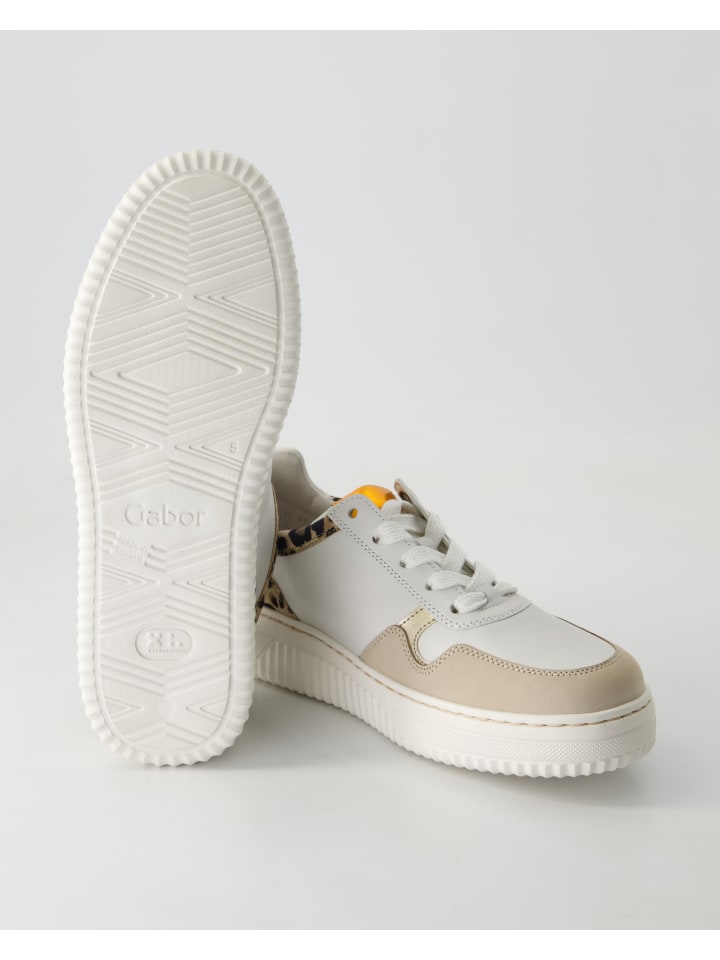 Gabor Comfort Sportliche Schnürschuhe in Weiß günstig kaufen