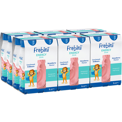FREBINI Energy Drink Erdbeere Trinkflasche  6X4X200 ml  Flüssigkeit