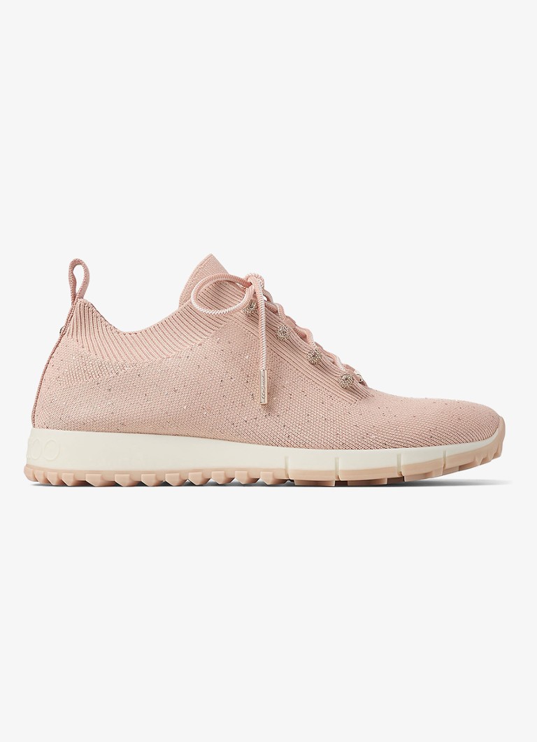 Jimmy Choo Veles sneaker with knitted upper and sequins