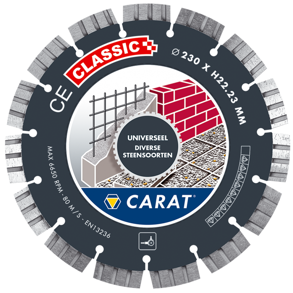 Carat CEC2303000 Universeel CE Classic gyémántcsiszoló 230 x 22,23CEC2303000