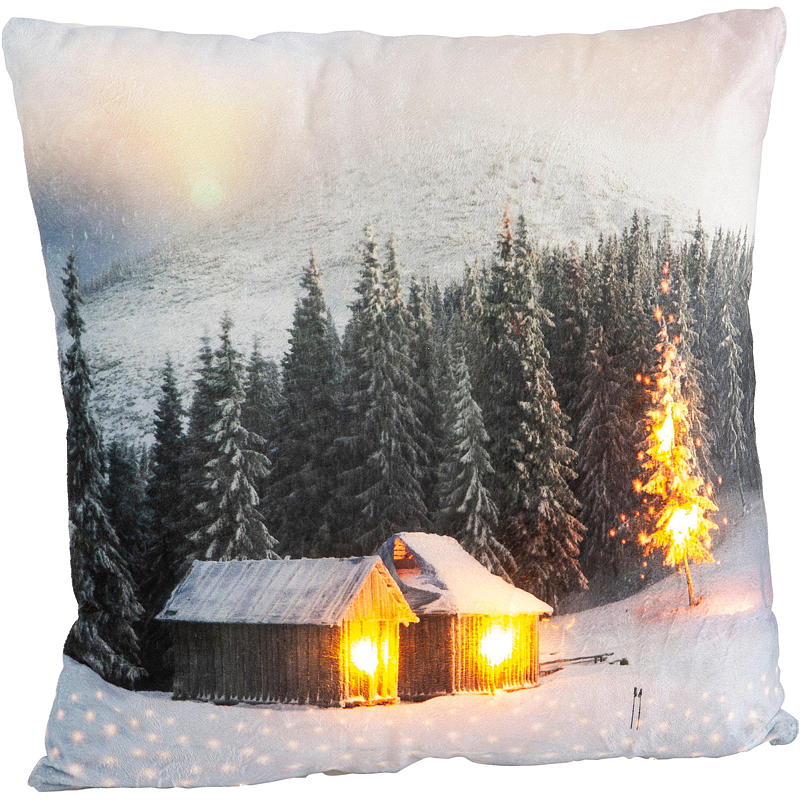 Home Pute 45x45 cm m/LED-lys naturmotiv