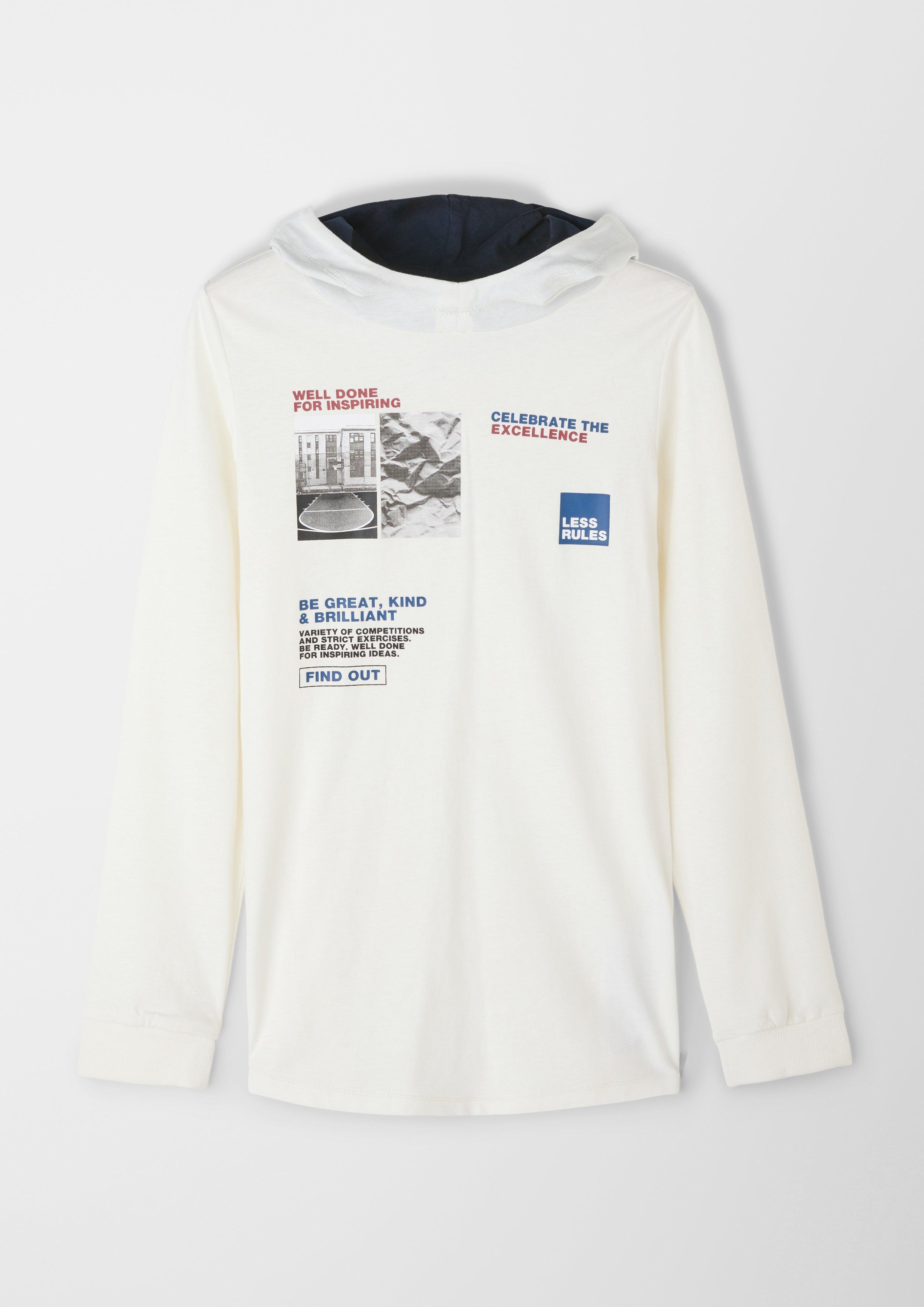 Longsleeve mit Kapuze  2118628-0210