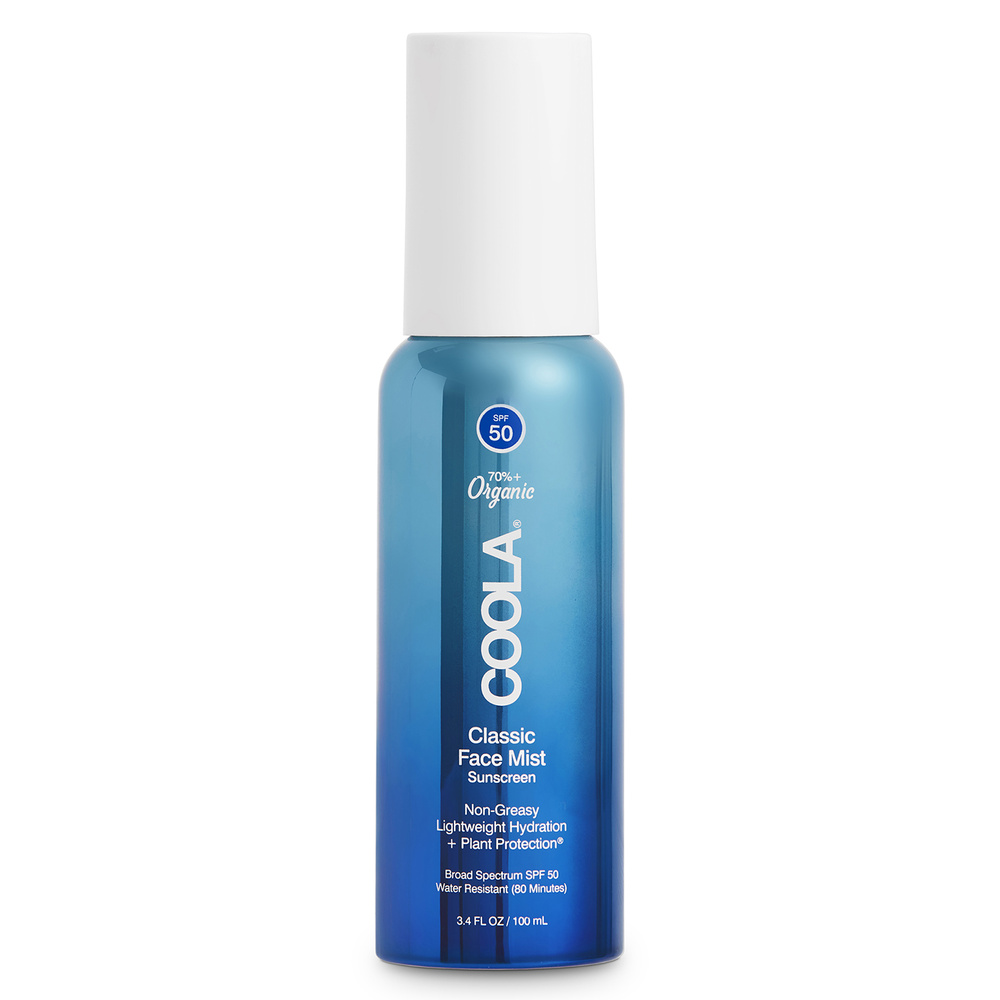 Coola Brume Solaire Visage SPF50 Protection solaire riche en ingrédientsnaturels hydratants et antioxydants