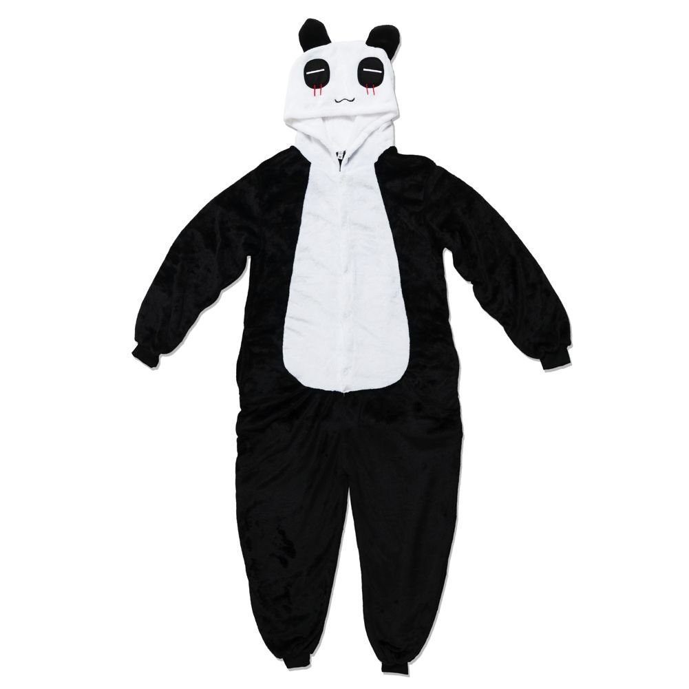 Katara Partyanzug Zoo Wilde Tiere Jumpsuit Onesie Kostüm Erwachsene S-XL, Fasching, Panda, Affe, Elefant, Faultier, Giraffe, Koala, Löwe, Zebra, Tiger uvm