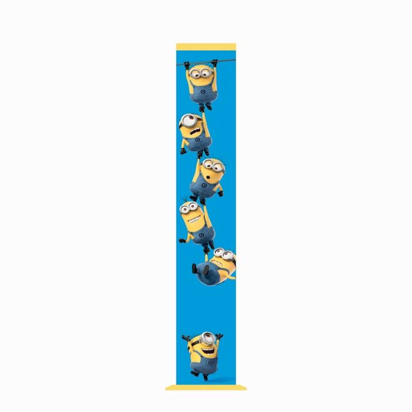 Puissante Enceinte Lumineuse Bluetooth® format tour avec micro et fonction changement de voix Les Minions bleu