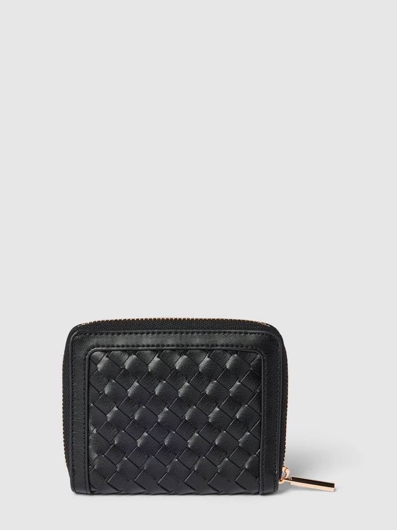 Portemonnaie mit Strukturmuster in black