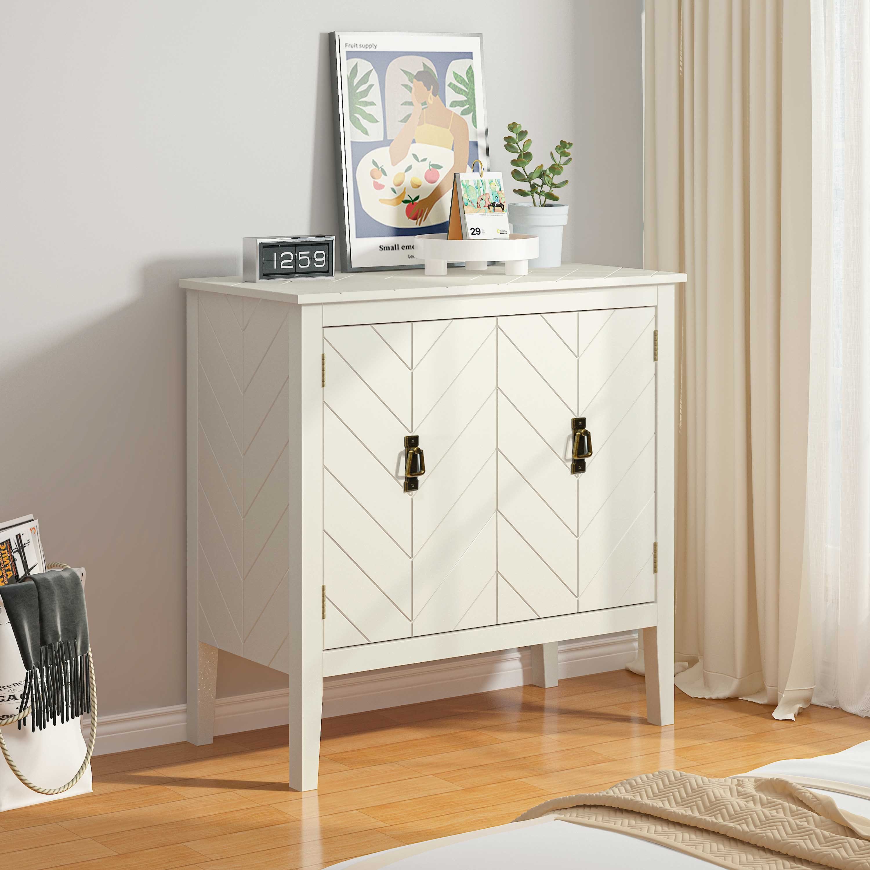REDOM Anrichte Sideboard Flurschrank Kommode Küchenschrank, mit Griffe