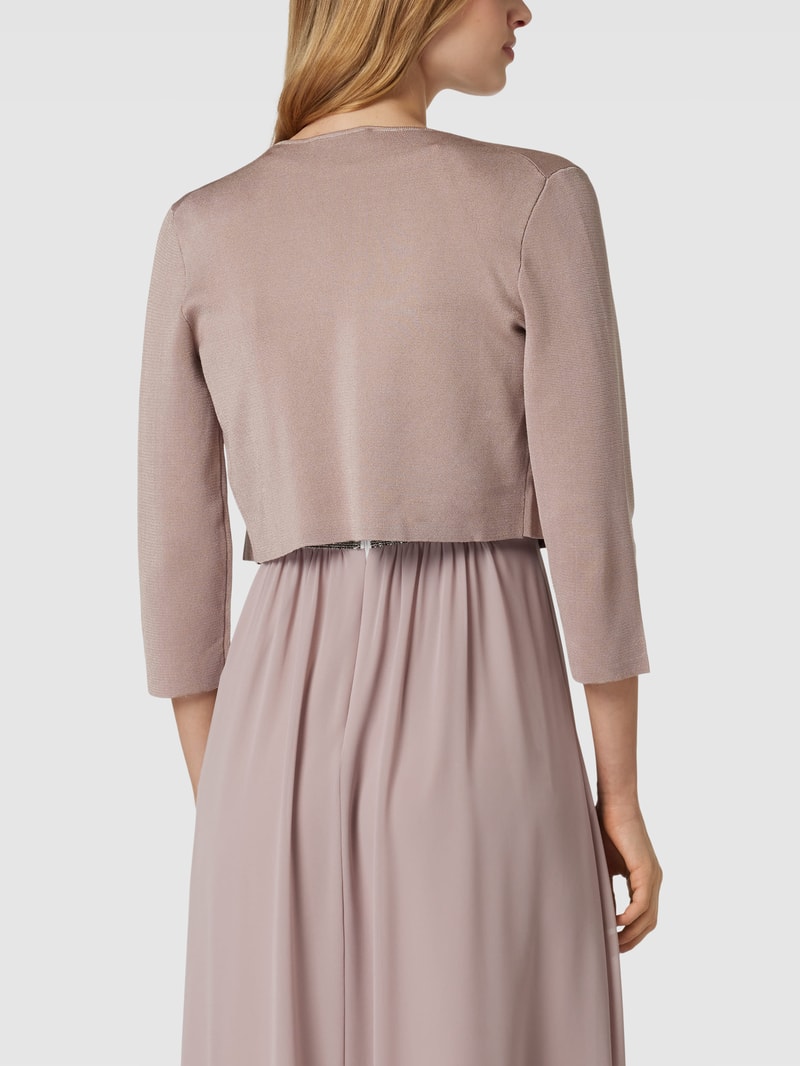Bolero mit Strukturmuster in taupe
