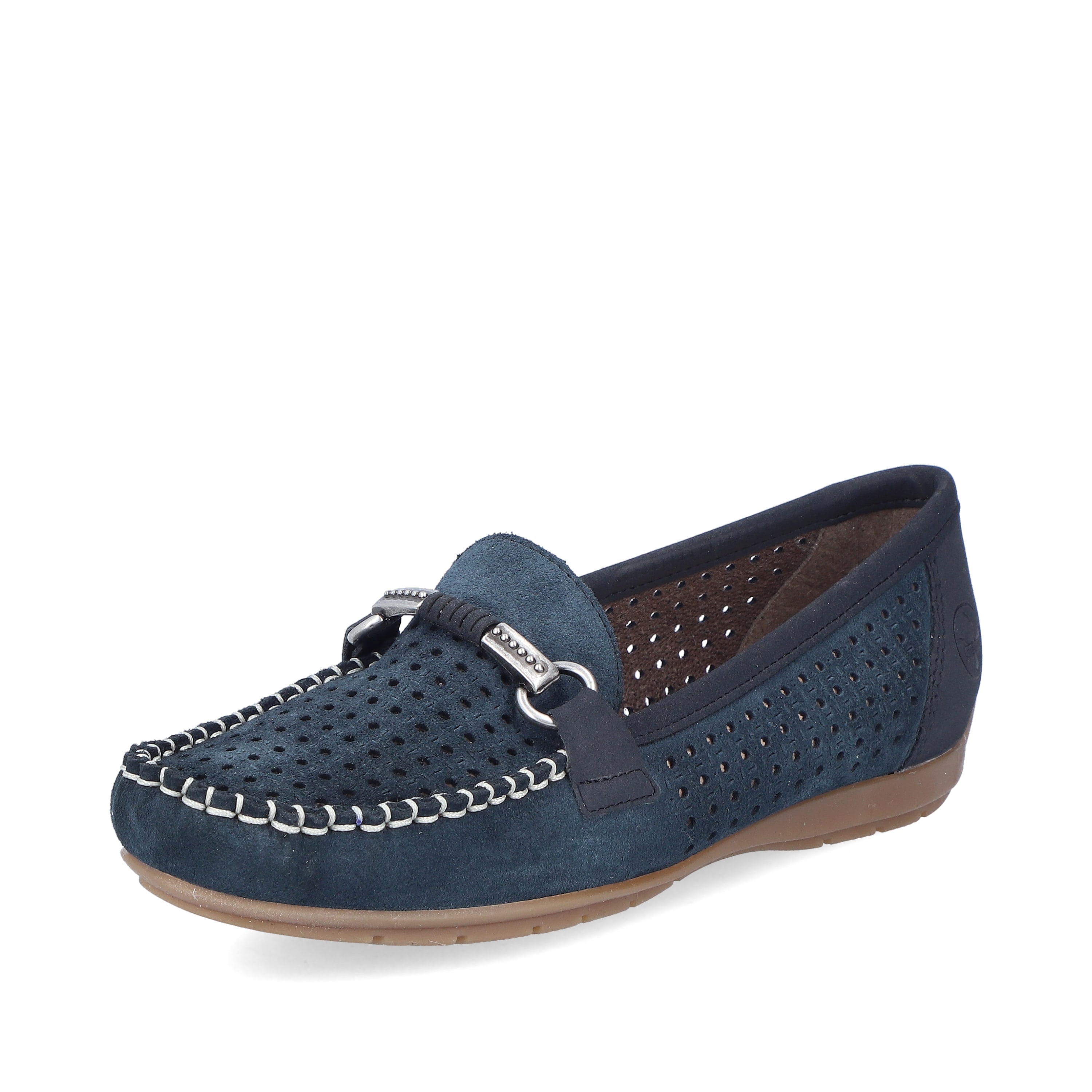Rieker Damen Loafer schieferblau