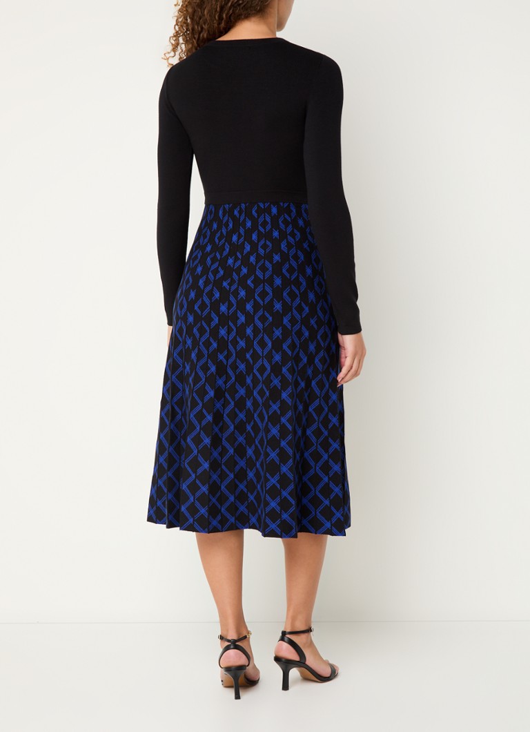 Abito maglione midi a maglia fine Hobbs Larna con motivo a maglia