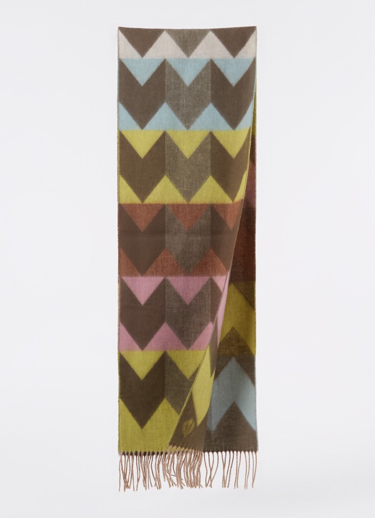 Fraas Cashmink scarf with print 200 x 34 cm