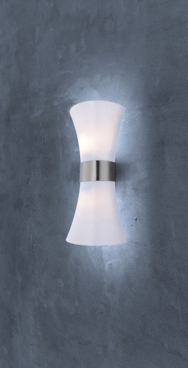 Globo Lighting - SAN TANA - Außenleuchte Edelstahl, 2x E27 LED