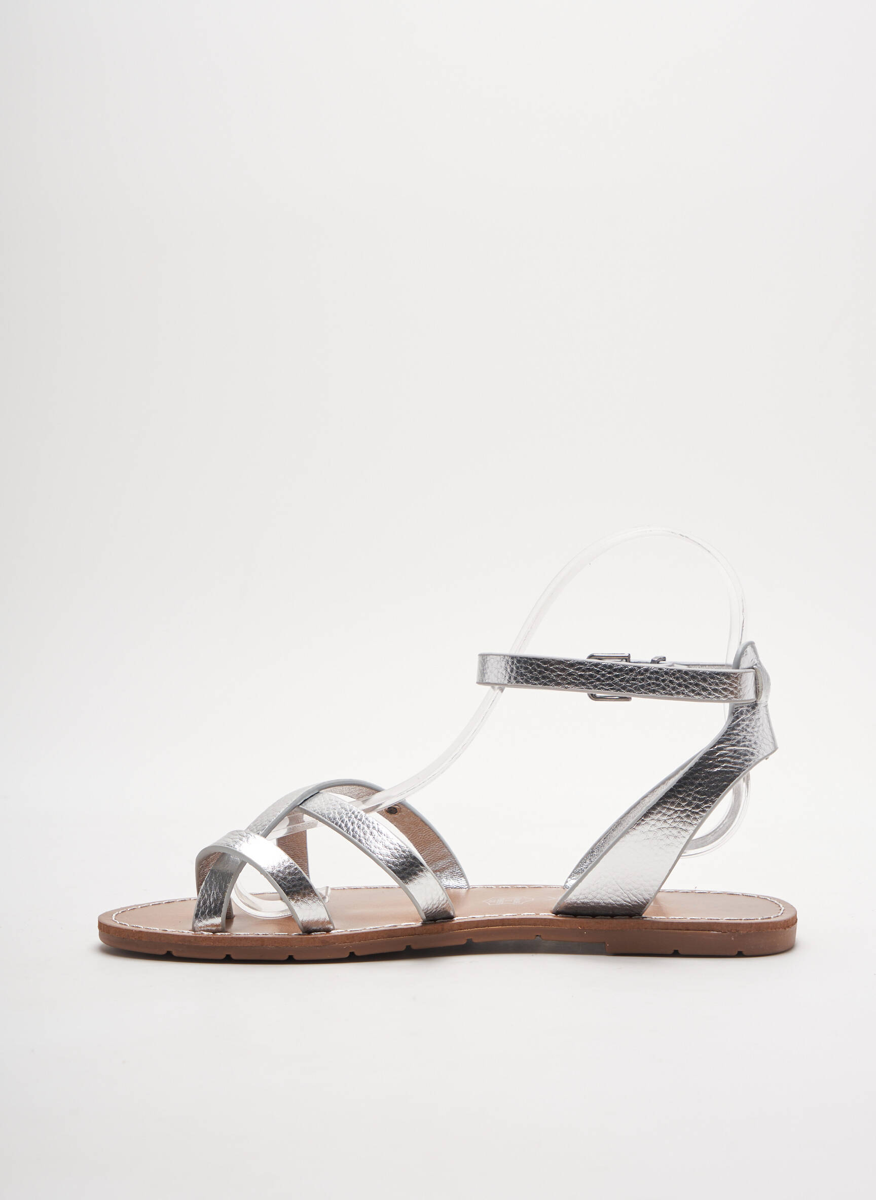 Chattawak Sandales Nu Pieds Femme couleur gris
