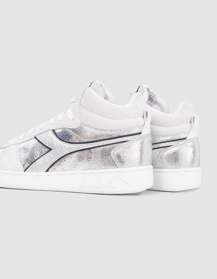 Baskets silver en cuir IKKS X DIADORA Femme