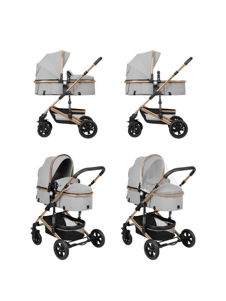 Kikkaboo Kinderwagen 3 in 1 Amaia in grau günstig kaufen onesize