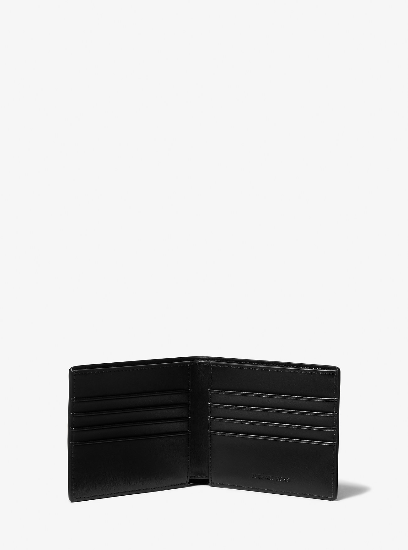 Hudson Pebbled skinnlommebok med smal lommebok – LUGGAGE