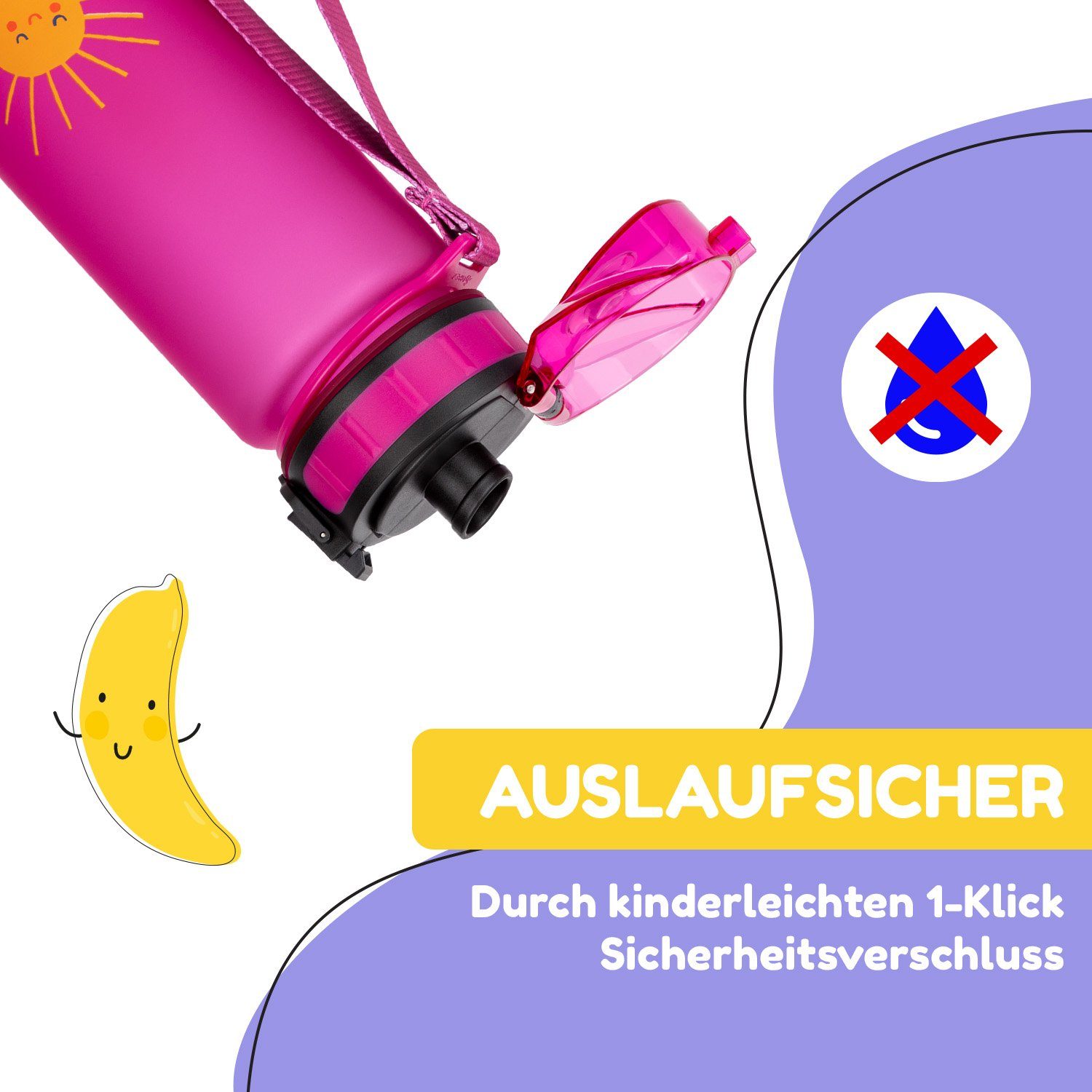 Klarstein Trinkflasche schmatzfatz Trinkflasche