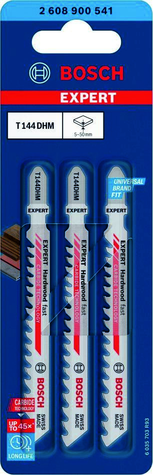 Bosch Blue Accessories 2608900541 Expert 'Hardwood Fast' T 144 DHM afkoblingssavklinge 3-delt