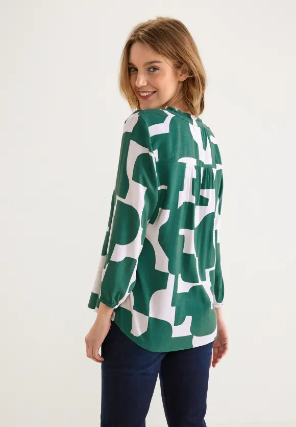 Street One Print Bluse mit 3/4 Ärmel