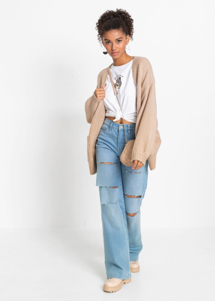 Oversized Strickjacke