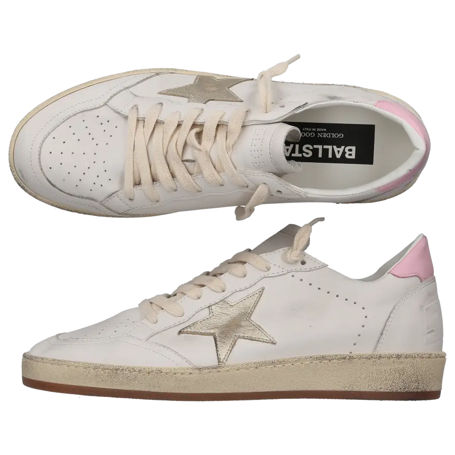 Golden Goose - Damenschuhe BALL STAR Kalbsleder - weiß