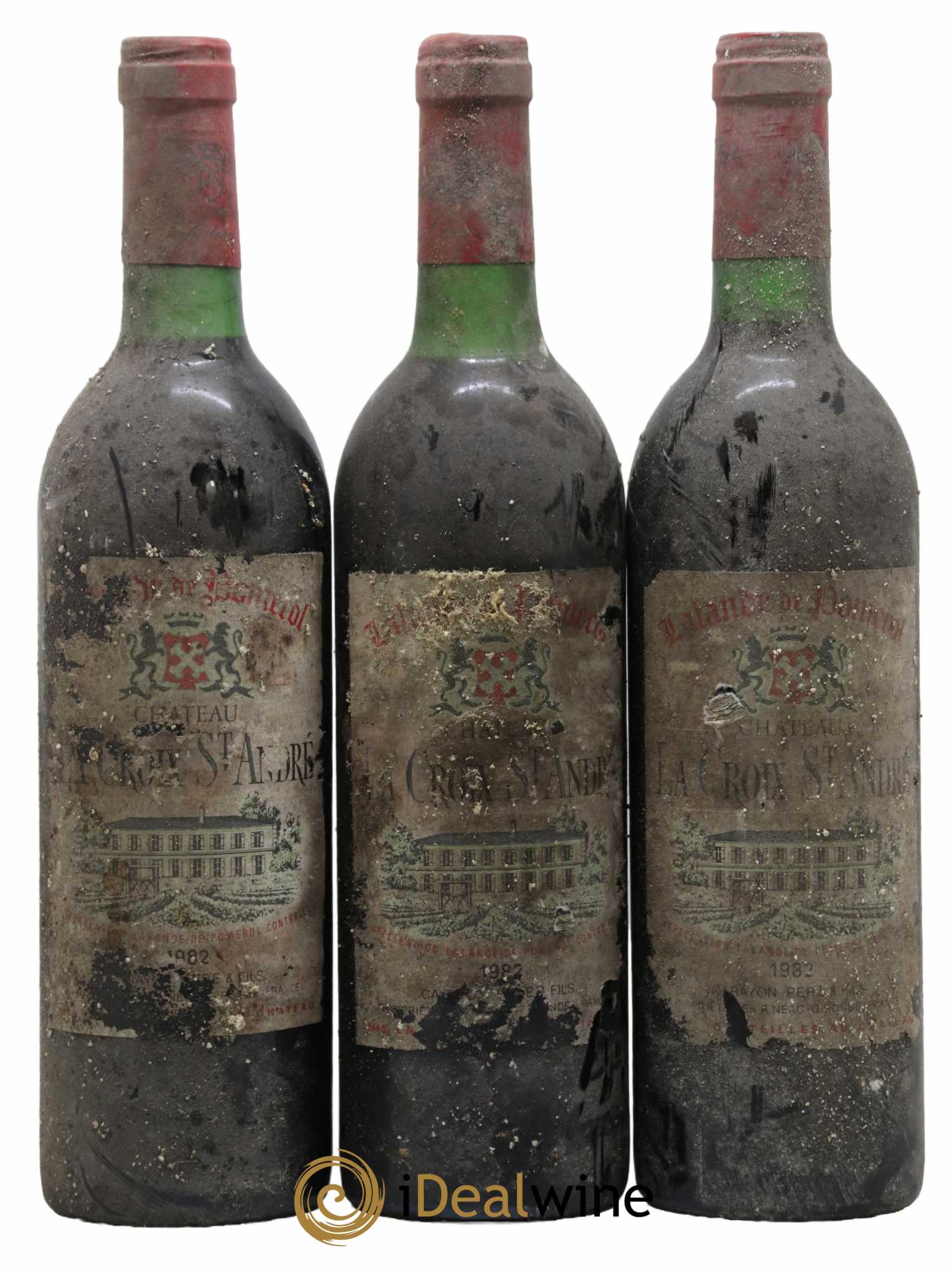 Château La Croix Saint André  1982 - Lot de 6 Bouteilles