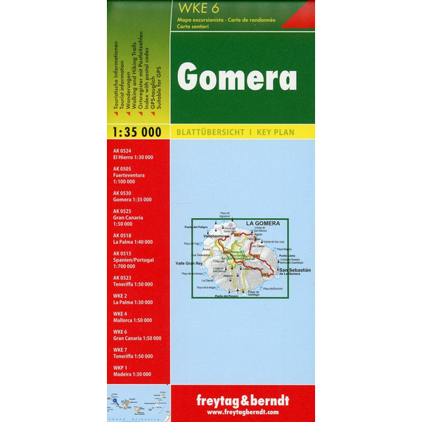Gomera, Wanderkarte 1:35.000 - Wanderkarte