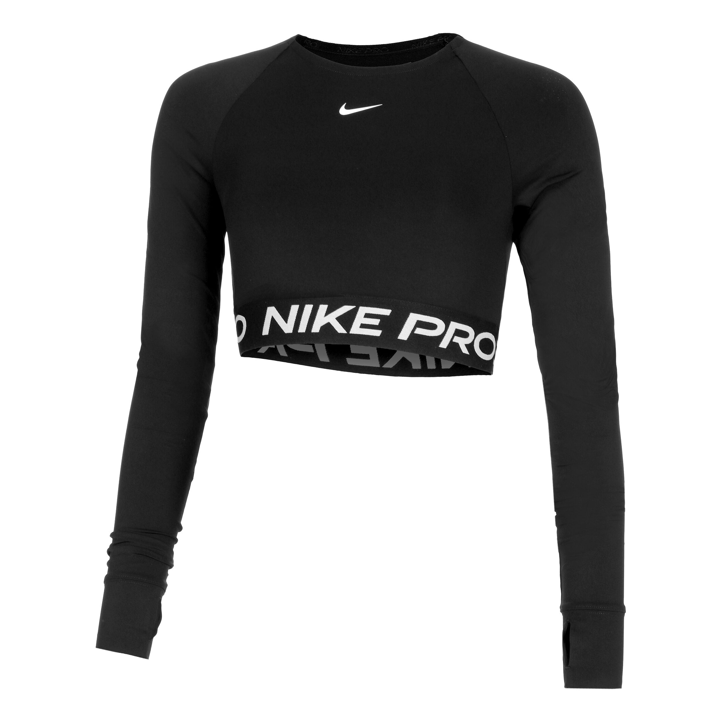 Pro Dri-Fit 365 Crop Longsleeve Damen - Schwarz