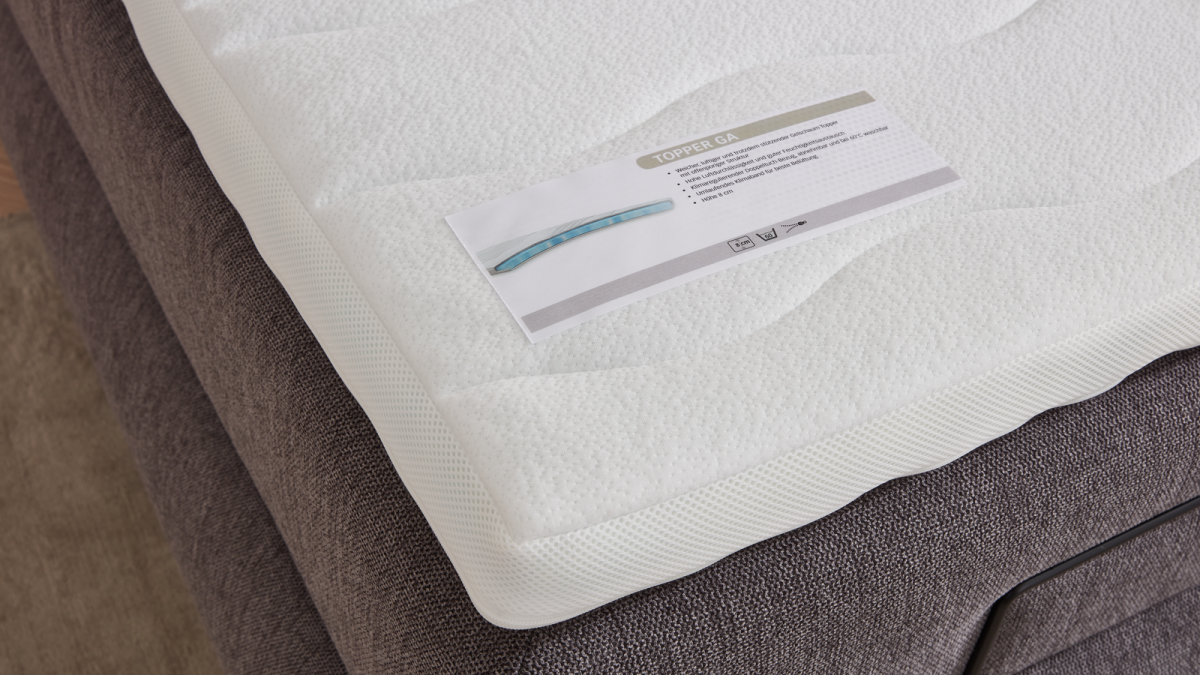 Oschmann Boxspringbett 21015 Anthrazit 180 x 200 cm