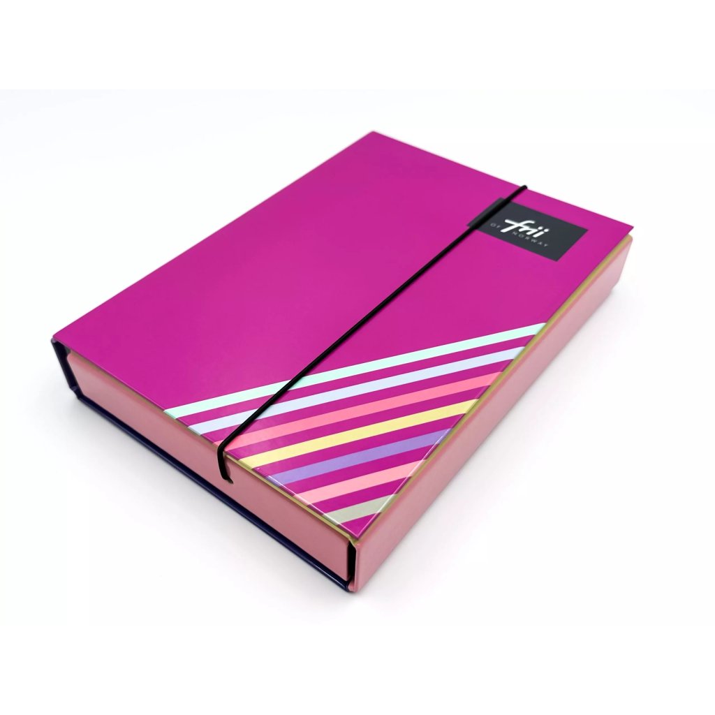 Frii of Norway Retro Stripe Pink Sammelmappe A5