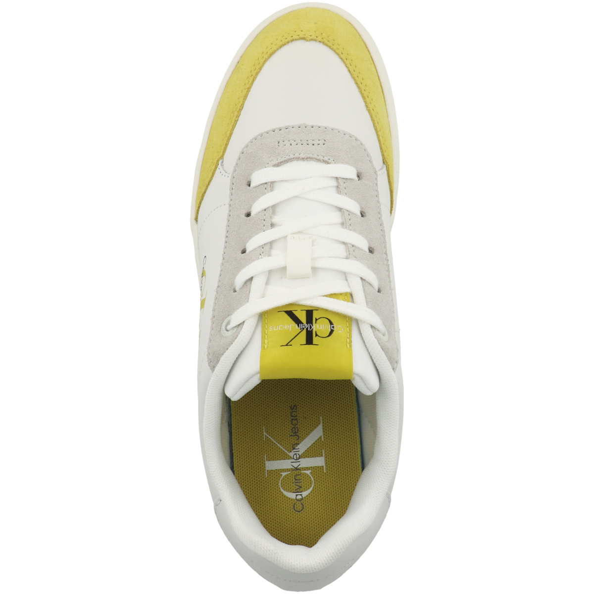 Calvin Klein Classic Cupsole Laceup Su-Lth Sneaker low weiss