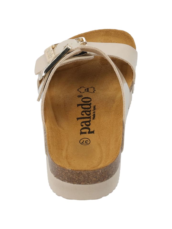 palado Pantoletten in beige lack günstig kaufen 40