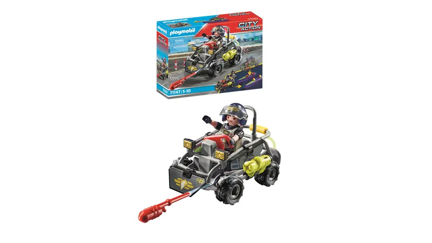 PLAYMOBIL 71147 - City Action - SWAT-Multi-Terrain-Quad
