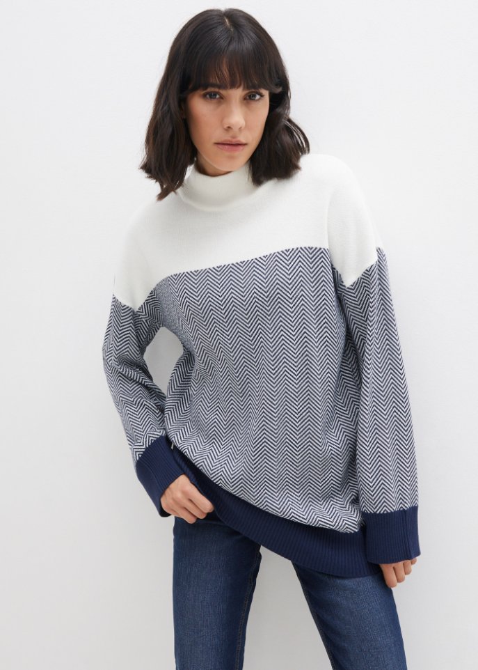 Lockerer Strick-Pullover