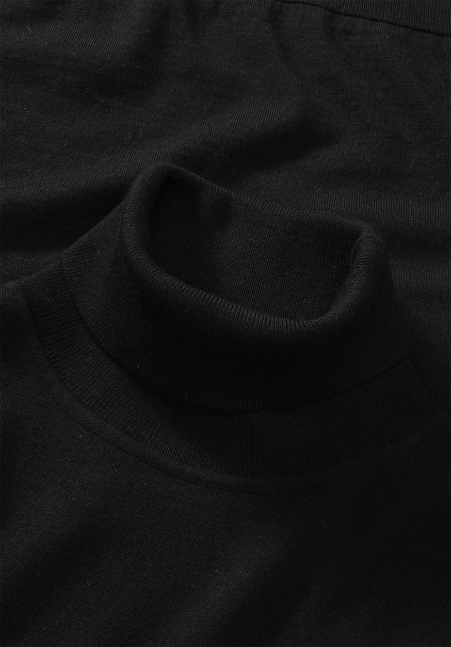 Rollkragen-Pullover aus reiner Bio-Merinowolle