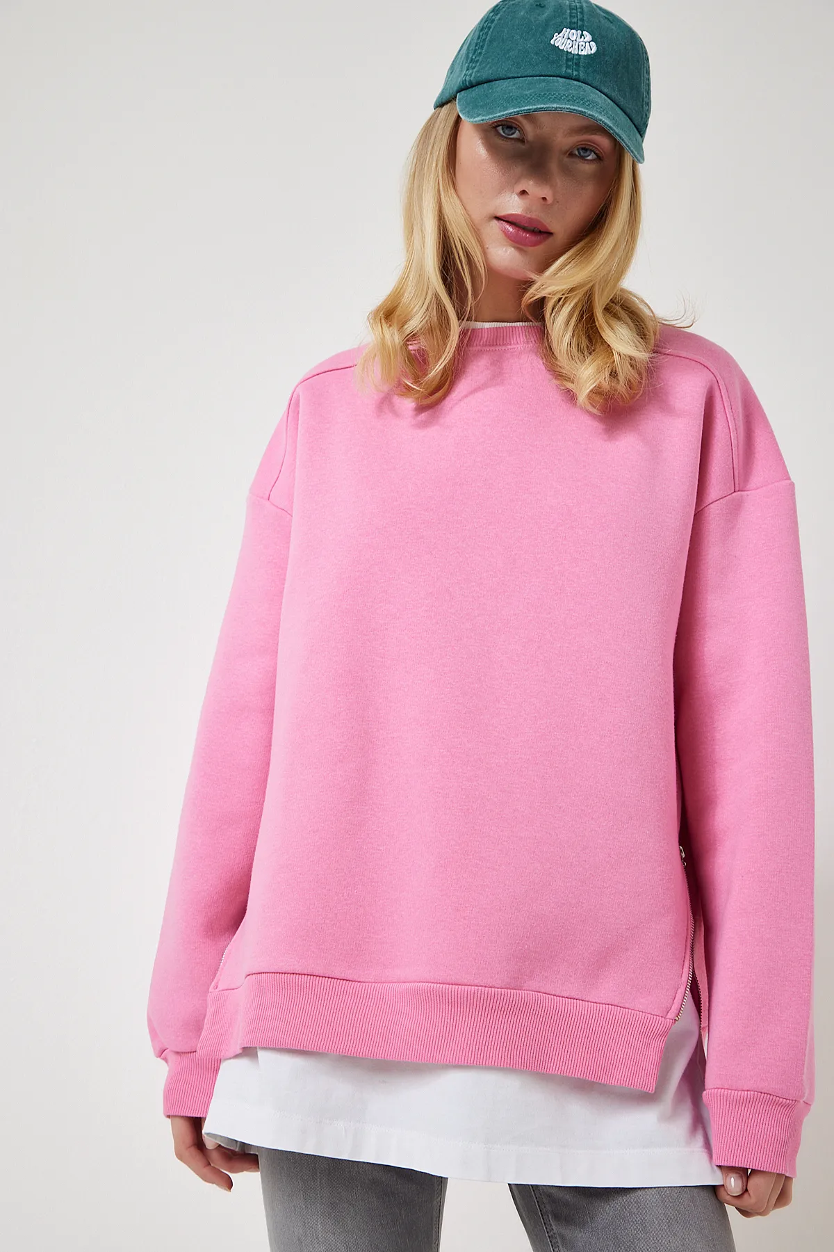 Happiness İstanbul  Sweatshirt - Dunkelblau - Regular Fit