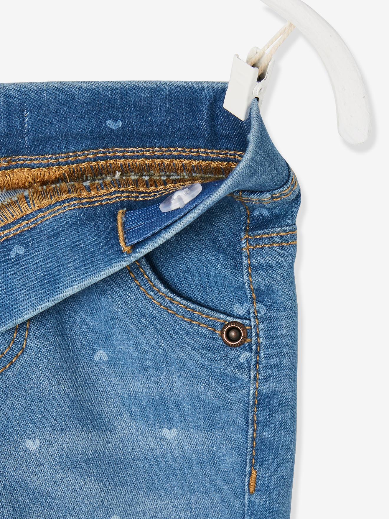 Tregging bébé fille en denim imprimé BASICS stone