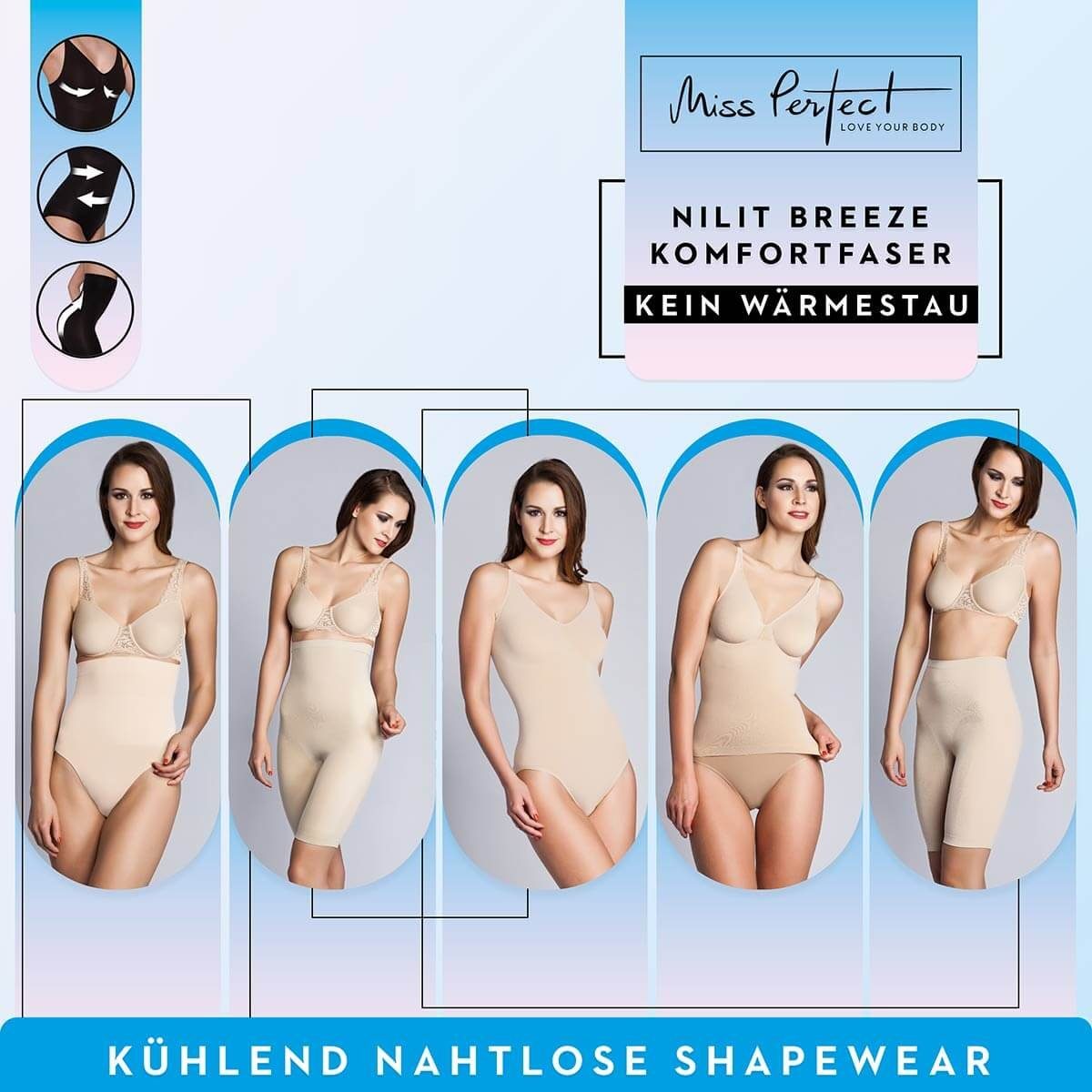 Miss Perfect Shapinghemd 34630 ohne Bügel mit Kühlungseffekt in Größe S-2XL (38-46)