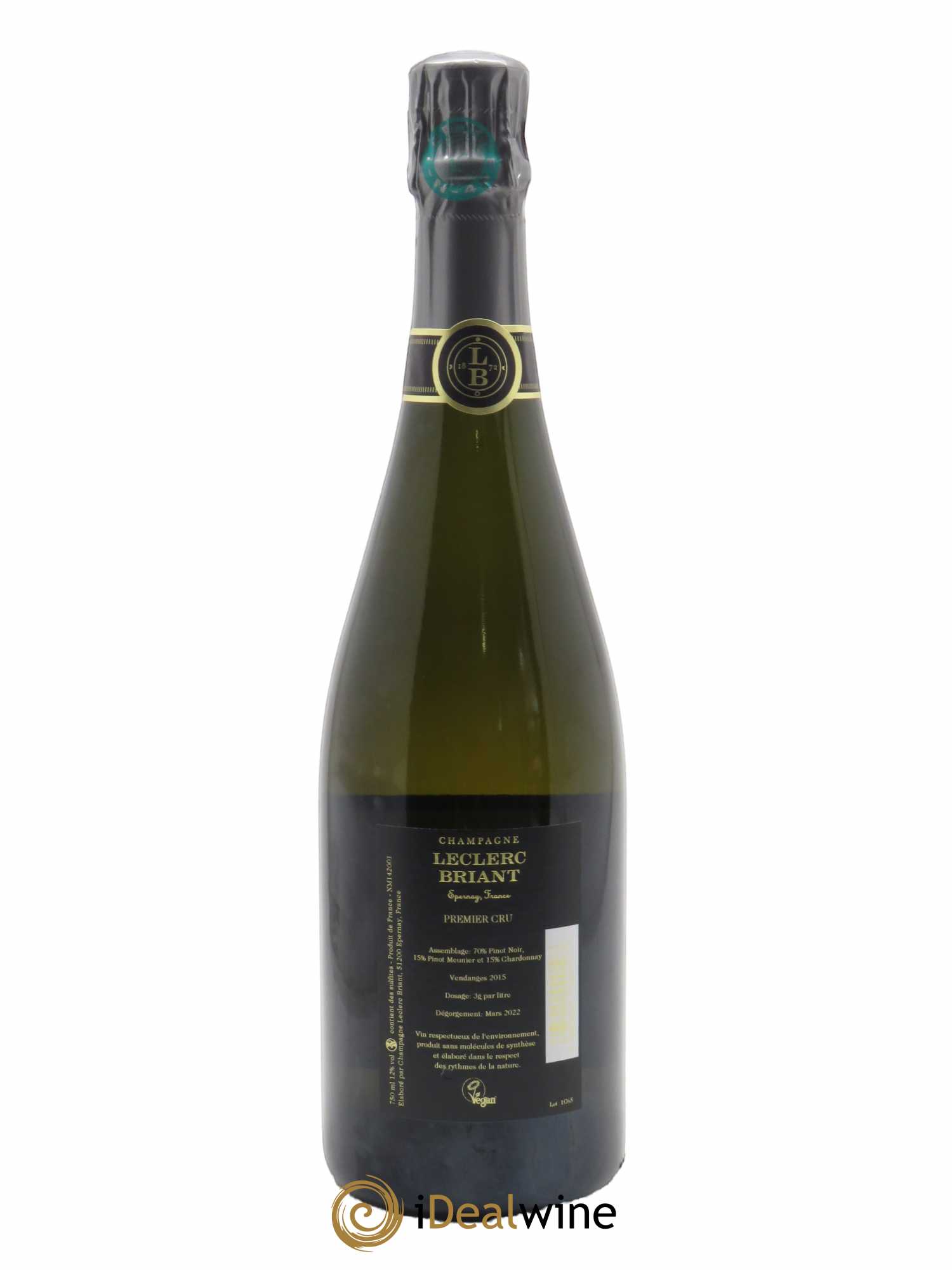 Premier Cru Extra Brut Leclerc Briant   - Lot de 1 Bouteille