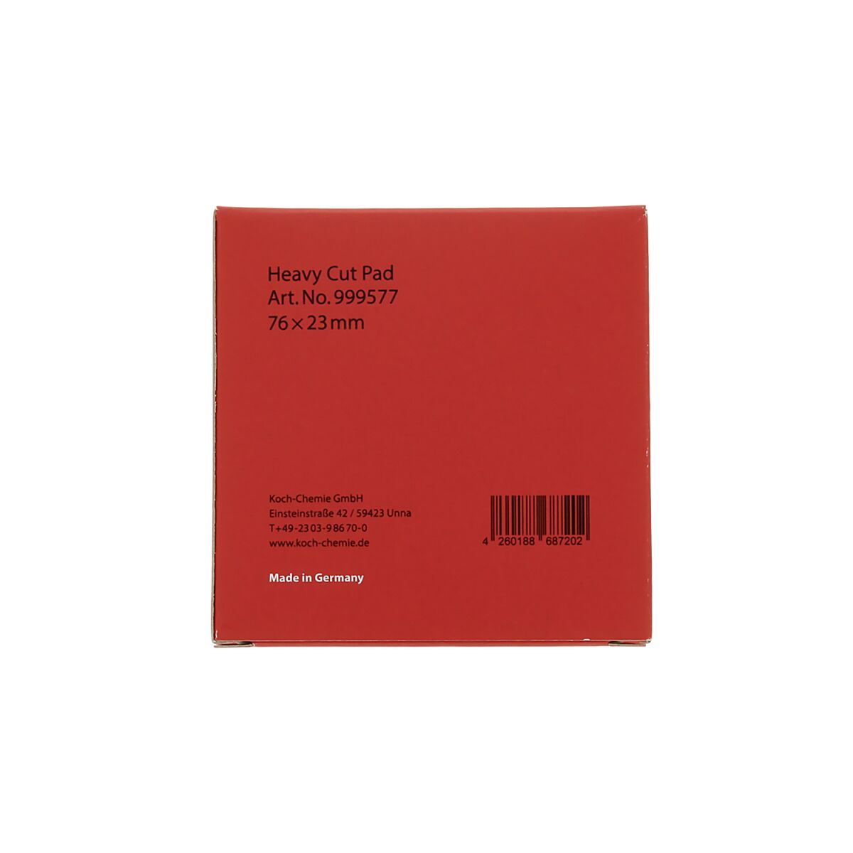 Koch Chemie Heavy Cut Pad Polierschwamm Ø76-90mm rot
