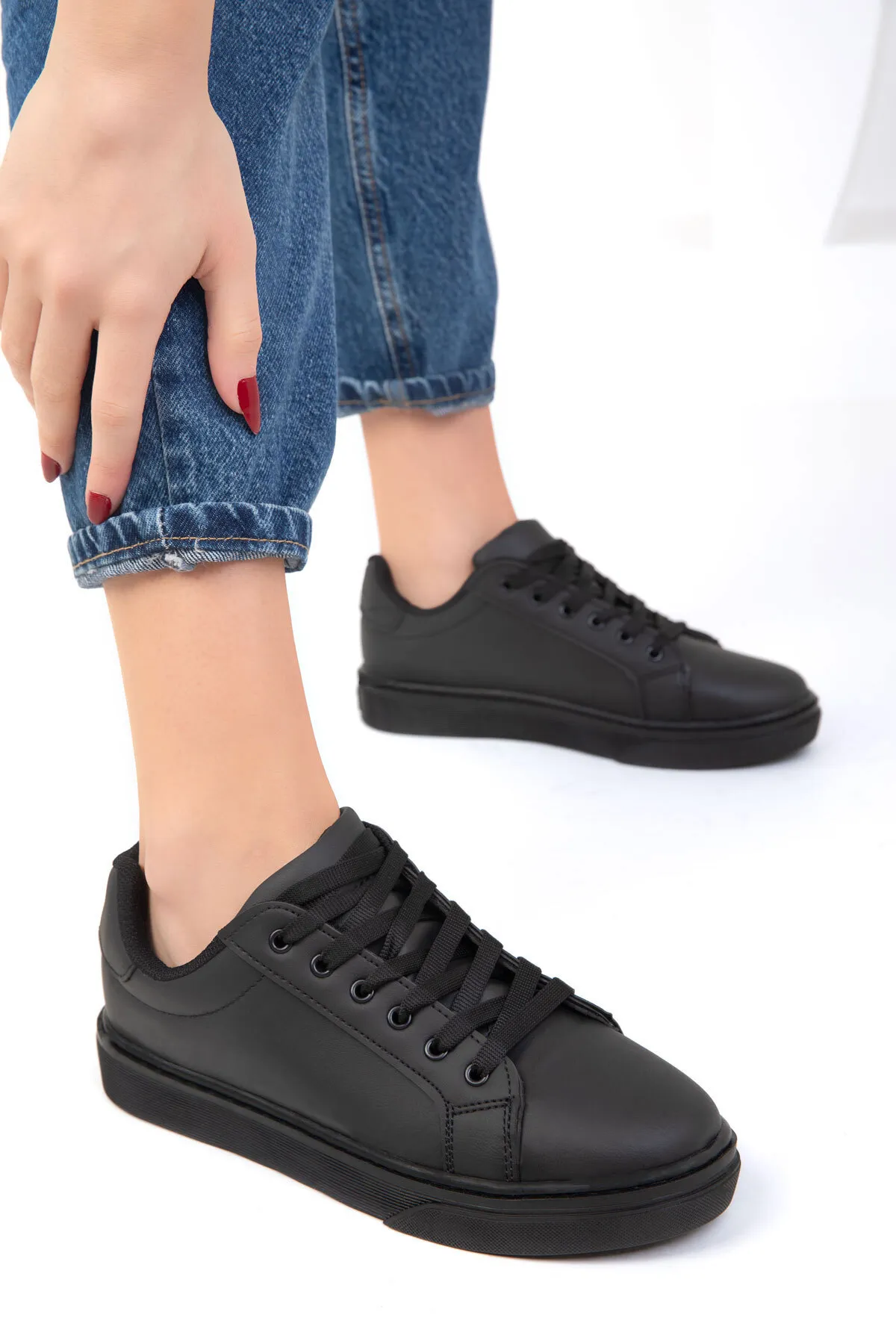 SOHO  Schwarz-Schwarz Damen Sneaker 14395