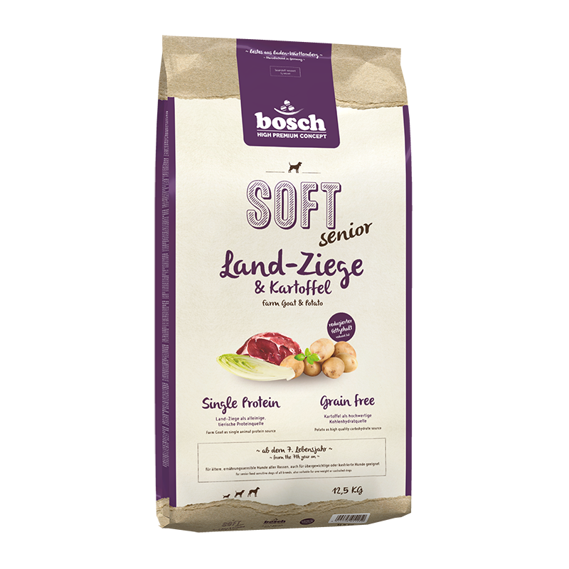 bosch Hundetrockenfutter bosch Soft Senior Land-Ziege & Kartoffel 12,5 kg