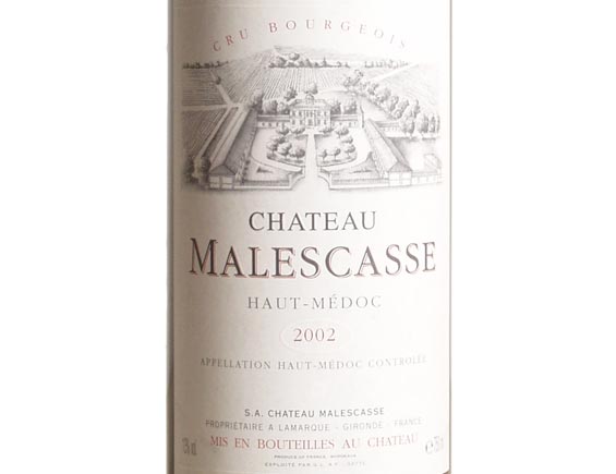 Château Malescasse Rouge 2002, Cru Bourgeois Bordeaux Haut-Médoc