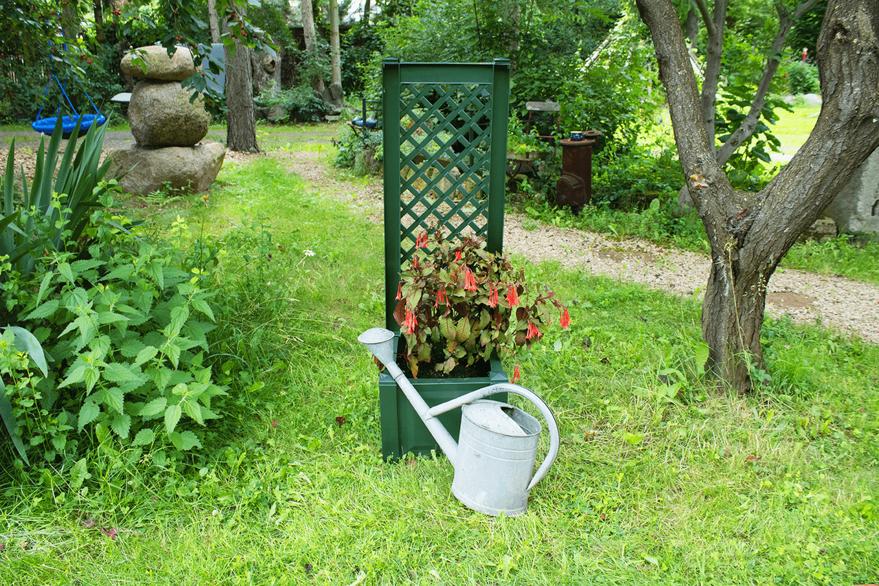 KHW KHW Pflanzkasten mit Spalier 43 cm, grün