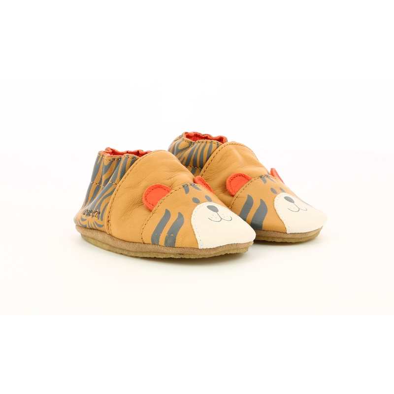 Chaussons cuir tannage vegetal Awesome Tiger